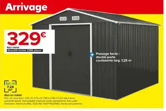 Castorama Abri en Métal offre