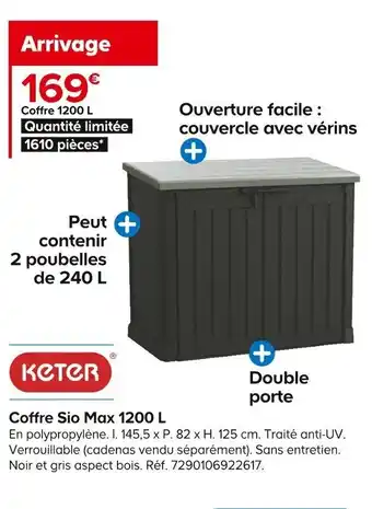 Coffre Sio Max 1200 L