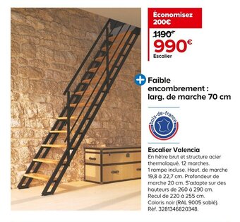 Castorama Escalier Valencia offre