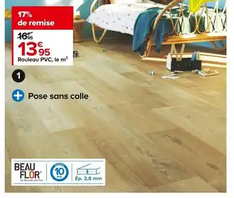 Castorama Rouleau PVC Blacktex Crouch Oak offre