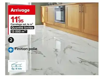 Castorama Carrelage Intérieur Venezia Blanc Brillant 30x60 offre
