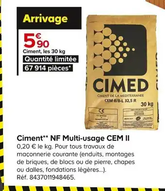Ciment NF Multi-Usage CEM II