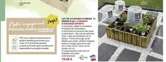 Lot de 3 Cloches à Modul'O 35