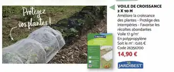 Voile de Croissance 2x10 M