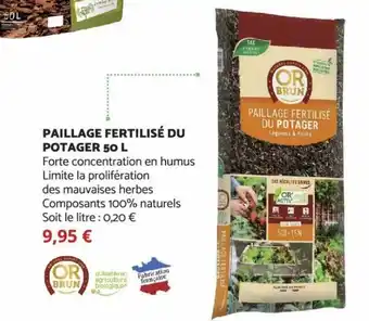 Paillage Fertilisé du Potager 50 L