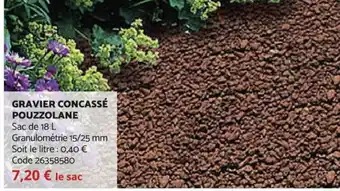 Bricomarché Gravier Concassé Pouzzolane offre