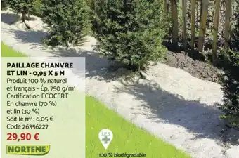 Paillage Chanvre Et Lin- 0.95x5 M