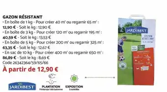 Bricomarché Gazon Résistant offre