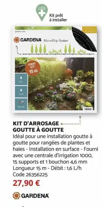 Bricomarché Kit D'Arrosage Goutte à Goutte offre