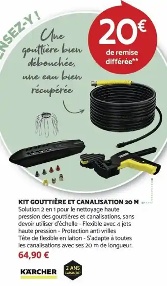 Kit Gouttière et Canalisation 20 M