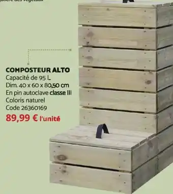 Bricomarché Composteur Alto offre