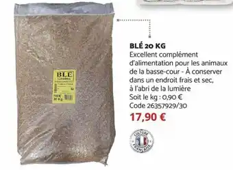Bricomarché Blé 20 KG offre