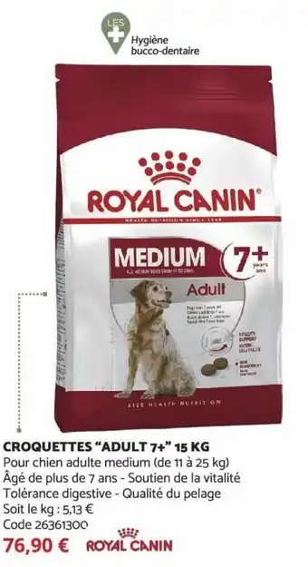 Croquettes "Adult 7+" 15kg