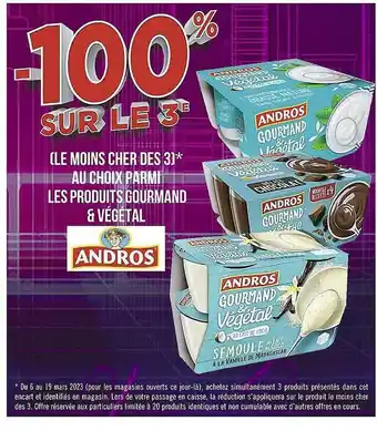 Produits gourmand & végétal andros