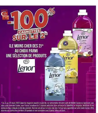 Casino Supermarchés Produits lenor offre