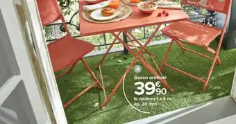 Castorama Gazon Artificiel Le Rouleau 1x4m offre