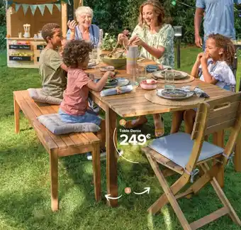 Castorama Mobilier GoodHome Saba: Table et Chaise offre