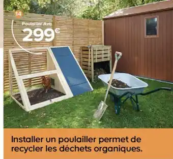 Poulailler Pour 2 Poules 1,5 m Ava