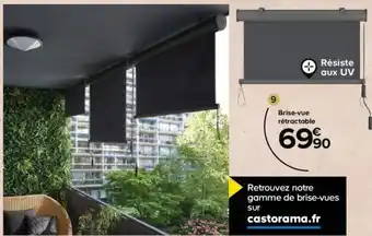 Castorama Brise-Vue Retractable Verticalement I.100xH 200 cm Klikstrom offre