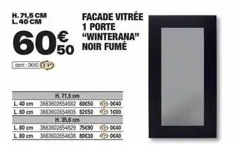Brico Dépôt Façade vitrée 1 porte offre