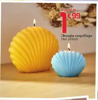 Bougie coquillage