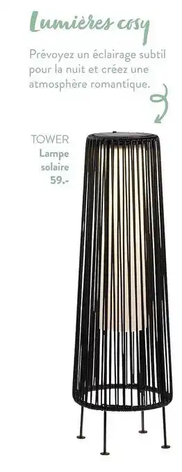 Lampe solaire tower