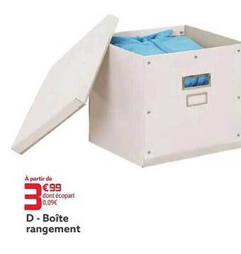 Boîte rangement