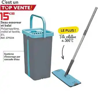 Gifi Seau essoreur et balai offre