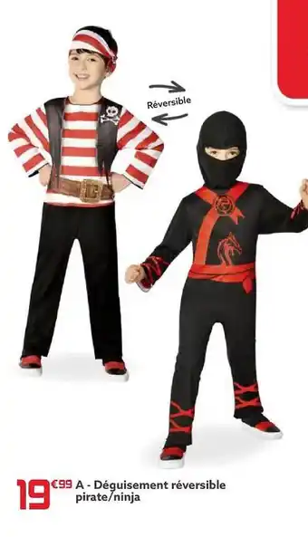 Gifi Déguisement réversible pirate-ninja offre