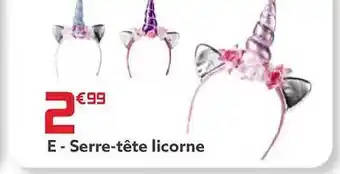Gifi Serre-tête licorne offre