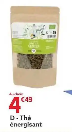 Gifi Thé énergisant offre