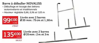 Quéguiner Barre à débuller novaliss offre
