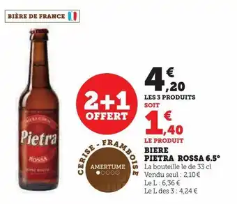 Super U Biere pietra rossa 6.5° offre
