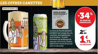 Biere blonde houthakker 7°
