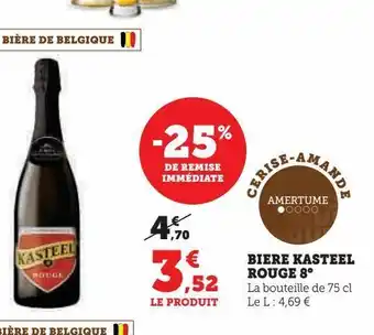 Super U Biere kasteel rouge 8° offre