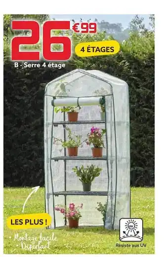 Gifi Serre 4 étage offre