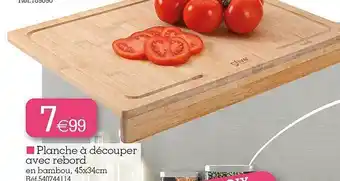 Planche à découper avec rebord