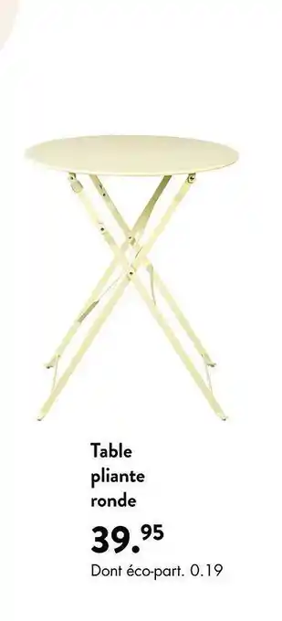 Casa Table pliante ronde offre