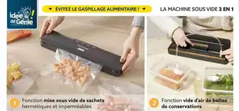 Gifi La machine sous vide 2 en 1 homday offre
