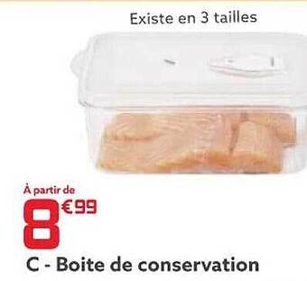 Boîte de conservation