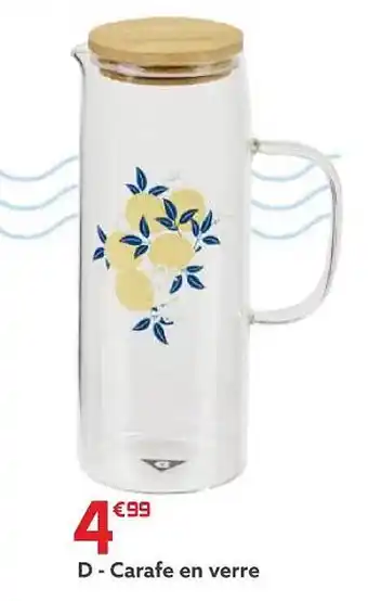 Gifi Carafe en verre offre
