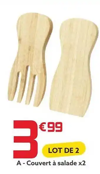 Gifi Couvert à salade x 2 offre