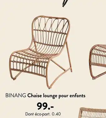 Casa Chaise lounge pour enfants binang offre