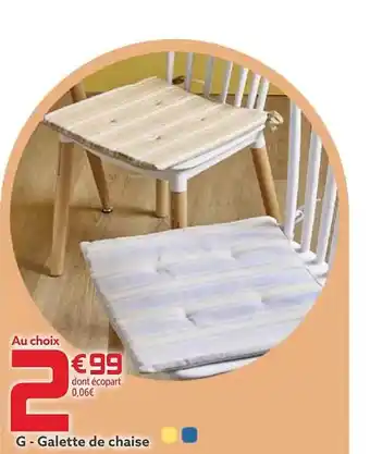 Gifi Galette de chaise offre