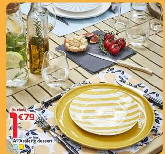 Gifi Assiette dessert offre