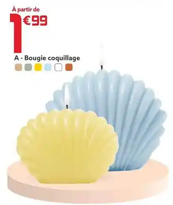 Gifi Bougie coquillage offre