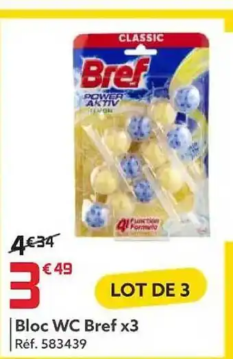 Gifi Bloc wc bref x 3 offre