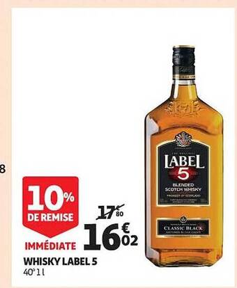 Auchan Whisky label 5 offre