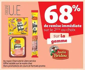 Auchan La gamme justin bridou offre