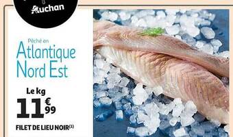Auchan Filet de lieu noir offre